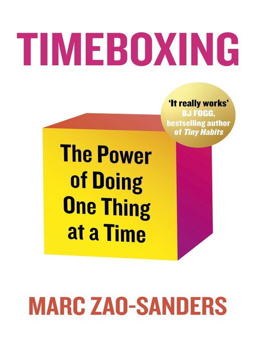 Title details for Timeboxing by Marc Zao-Sanders - Wait list